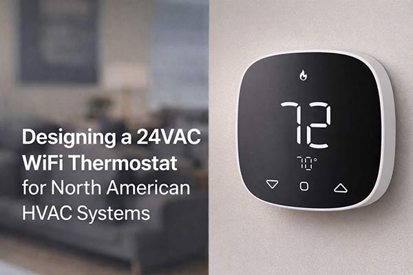 24VAC WiFi thermostat designed for 4H2C heat pump and dual fuel HVAC systems